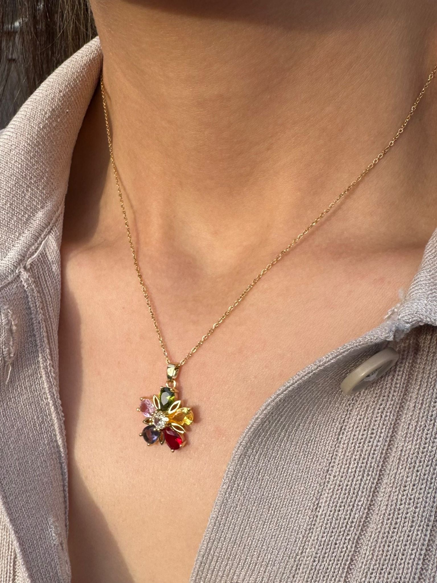 COLOR FLOWER KETTING