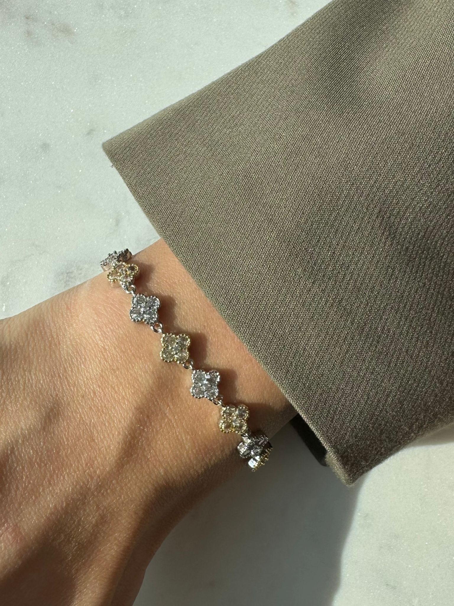 DIAMOND GOUD/ZILVER ARMBAND